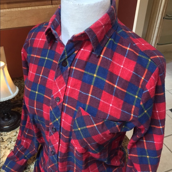 80s vbh just 4 you plaid button down - Picture 2 of 7